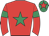Red, emerald green star, emerald green armbands, emerald cap,red star