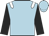 light blue, white epaulets, black sleeves