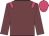 Garnet body, rose epaulettes, garnet arms, rose cap