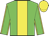Big-green body, yellow stripe, big-green arms, yellow seams, yellow cap