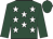 dark green, white stars, dark green sleeves, dark green cap