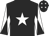 Black, white star, white and black diabolo on sleeves, black cap, white stars