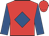 Red, royal blue diamond and sleeves