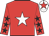 Red, white star, red sleeves, black stars, white cap, red star
