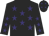 Black, purple stars