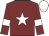 Maroon, white star and armlet, white cap