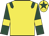 Yellow, dark green epaulets, dark green sleeves, yellow armlets, yellow cap, dark green star