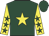 Dark green, yellow star, yellow sleeves, dark green stars and cap