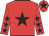 Red body, black star, red arms, black stars, red cap, black star