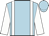 Light blue, white braces and sleeves