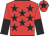Red, black stars, halved sleeves and star on cap