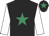 Black, emerald green star on body and cap, white sleeves