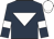 Dark blue, white inverted triangle, armlets and cap
