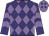 Purple and mauve diamonds, chevrons on sleeves, mauve cap, purple diamonds