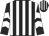 Black and white stripes, chevrons on sleeves