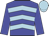 blue, light blue chevrons, blue sleeves, light blue cap