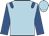Light blue, royal blue epaulets and sleeves