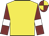 Yellow, maroon sleeves, white armlets, maroon and yellow quartered cap