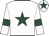 White, dark green star, white, dark green armlet sleeves, white, dark green star cap