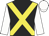 black, yellow cross belts, white sleeves, white cap