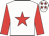 White, red star & sleeves, red stars on cap