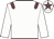 White body, garnet epaulettes, white arms, white cap, garnet star