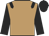 light brown, Black epaulettes, sleeves and cap