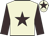 Beige, brown star & sleeves, beige cap, brown star