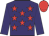 Purple, red stars, purple sleeves, red cap