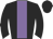 Black, mauve stripe