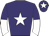 Purple, white star, halved sleeves and star on cap