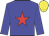 Blue, red star, yellow cap