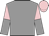 Grey, pink and grey halved sleeves, pink cap