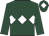 Dark green, white triple diamond and diamond on cap