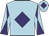 Light blue, purple diamond, diabolo on sleeves and diamond on cap