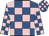 Royal blue and pink checked