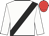 white, black sash, red cap
