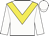 White body, yellow chevron, white arms, white cap
