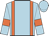 Light Blue, Orange braces and armlets, Light Blue cap
