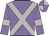Mauve, light grey cross sashes, armlets, quartered cap