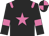 black, hot pink star, hot pink epaulets, hot pink armlets, quartered cap