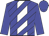 blue, white stripe, blue diagonal stripes