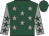 Dark green, grey stars, grey sleeves, dark green stars and cap