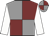 Grey and maroon (quartered), white sleeves