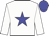 white, blue star, blue cap