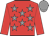 Red body, grey stars, red arms, grey cap