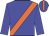 Blue, orange sash, blue cap, orange stripe