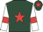 Dark green, red star, white sleeves, red armlets, dark green cap, red star