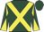 Dark green, yellow cross belts, diabolo on sleeves