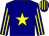 navy, yellow star, yellow stripes on sleeves and cap